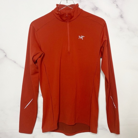 Arc'teryx Other - Arc’teryx Motus AR Zip Neck Long Sleeve Pullover in Burnt Orange